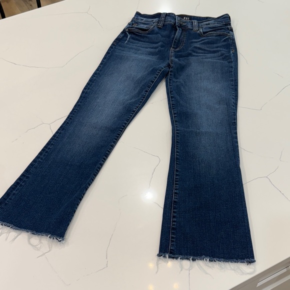 Kut from the Kloth Dark Blue Flare Jeans - Picture 1 of 5